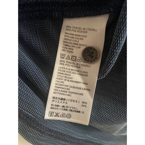 Tommy Bahama Mens Blue Lightweight Long Sleeve Polo Shirt Size XL - Picture 3 of 4